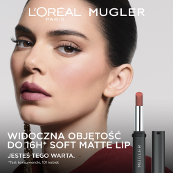 L’Oreal Paris x Mugler - Полуматовая помада с увлажняющим действием оттенок 02 Nude, 1 g