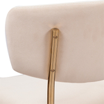 Стул полубарный Elle кремовый с золотыми ножками