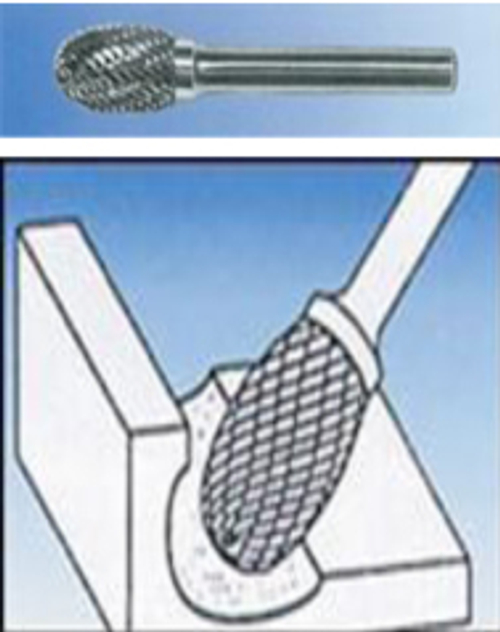 Бор-фреза тв.спл. овальная  (тип E) E1625Х08