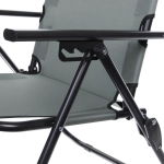 Кресло складное с подлокотниками TFS1608, 54*68*95 см, 3 положения, серый.