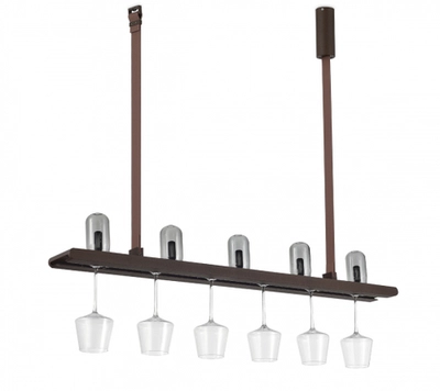 Подвес,  20Вт (LED 5x0, 5Вт+светодиодная лента 17, 5Вт),  коричневый