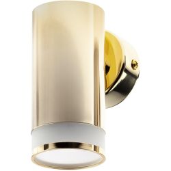 Светильник декоративный настенный ЭРА WL31 GU10 SGD под лампу MR16 GU10 золото | Настенная подсветка