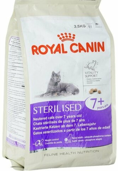 Сухой Корм Royal Canin Роял Канин Для Пожилых Стерилизованных Кошек и Кастрированных Котов Старше 7 Лет Feline Health Nutrition Sterilised +7 3,5кг