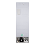 Двухкамерный холодильник MAUNFELD MFF185NFW No Frost с фасадом из белого стекла