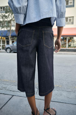 ZARA ДЛИННЫЕ ДЖИНСОВЫЕ ШОРТЫ Z1975, СИНИЙ