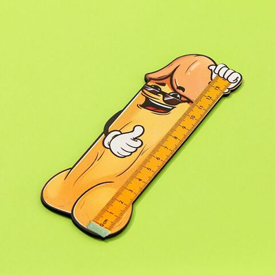 Деревянная фигурная линейка (Цвет: разноцветный)