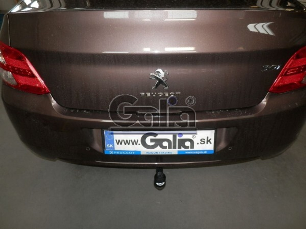 Фаркоп оцинкованный Galia C064C для Citroen C-Elysee 2013-, Peugeot 301 2013-(паспорт и сертификат в комплекте)(без электрики)
