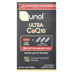 Qunol, коэнзим Q10 ультра, 100 мг, 60 капсул
