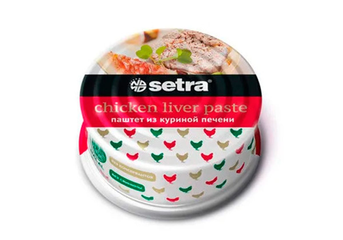 Паштет из куриной печени Setra, 100г