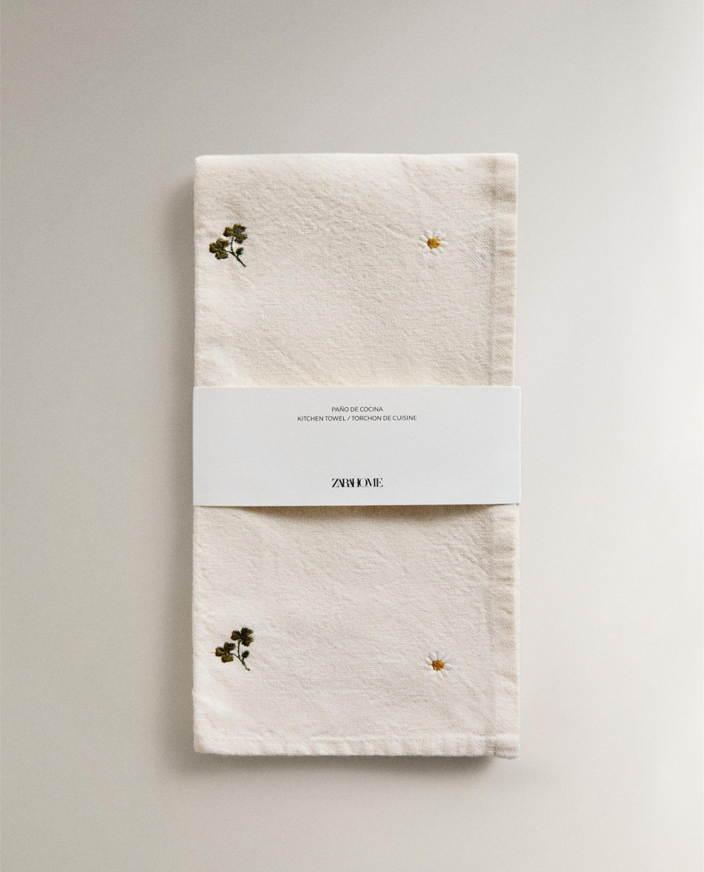 Zara Home кухонное полотенце из хлопка, вышивка, 70 50 см · 3291/026