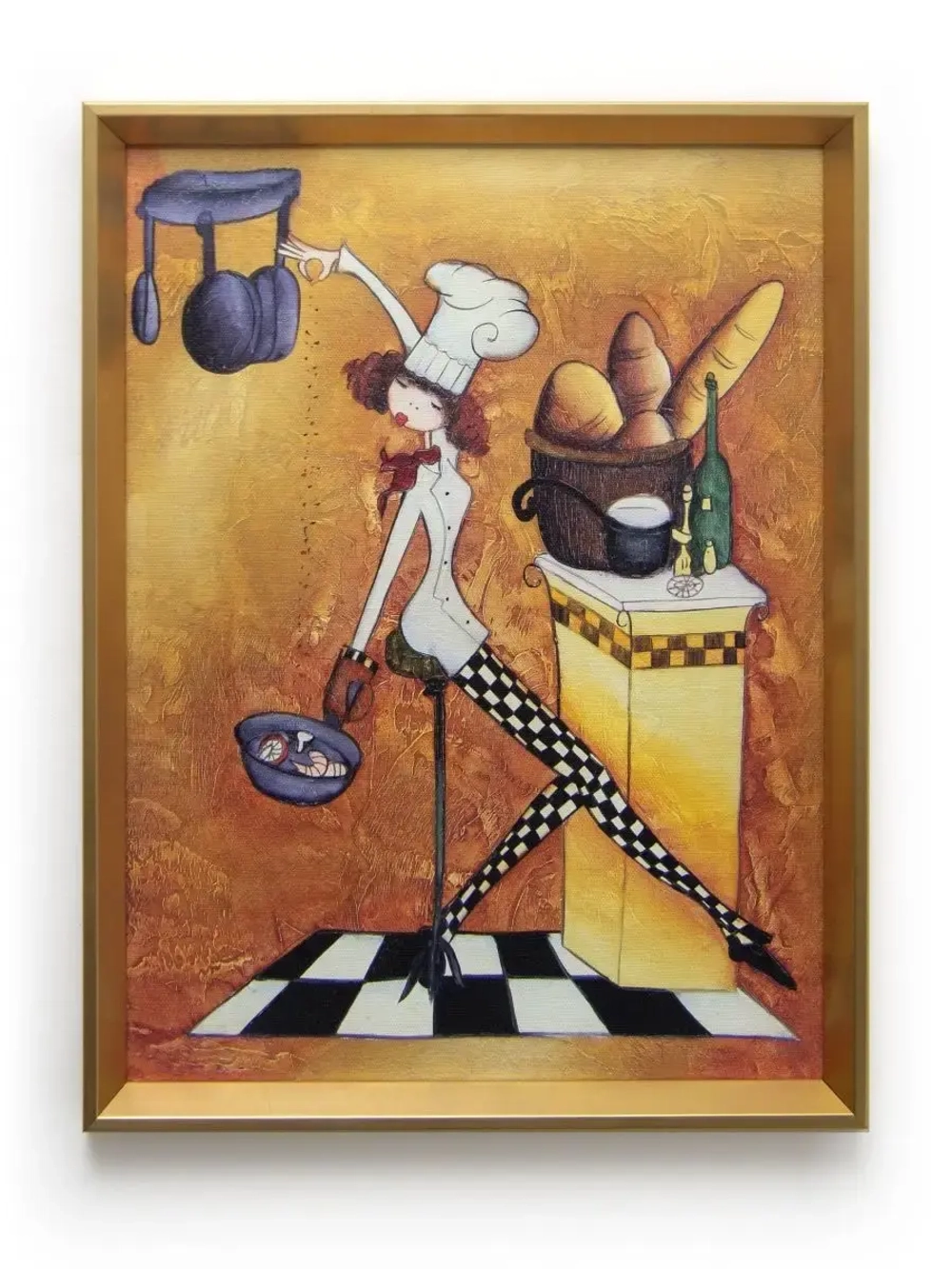 Картина настенная в багетной раме "Повар" 42*32 см