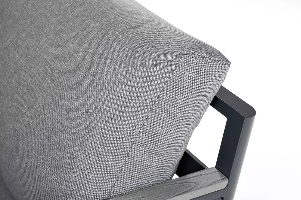 "Париж" модуль диванный левый, двухместный, цвет серый