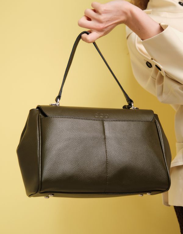 Кожаная сумка Nadi DBR 31356 олива