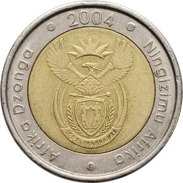 5 рандов 2004 ЮАР