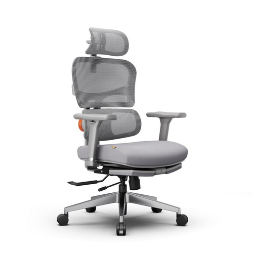 Эргономичное компьютерное кресло FoxGear NETZ модель X, серый (FG-NETZ-X-GY)