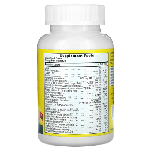 NaturesPlus, Source of Life, оригинальные мини-таблетки, добавка с мультивитаминами, минералами и концентрированными цельными продуктами, 180 таблеток