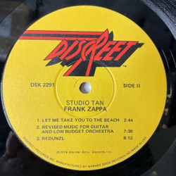 Винтажная виниловая пластинка LP Frank Zappa Studio Tan (USA 1978)