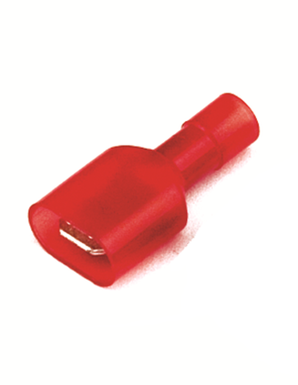 Наконечник плоский полностью изолир. (вилка) 0,25-1,5 кв.мм 6,3х0,8 мм (РППИ-П)