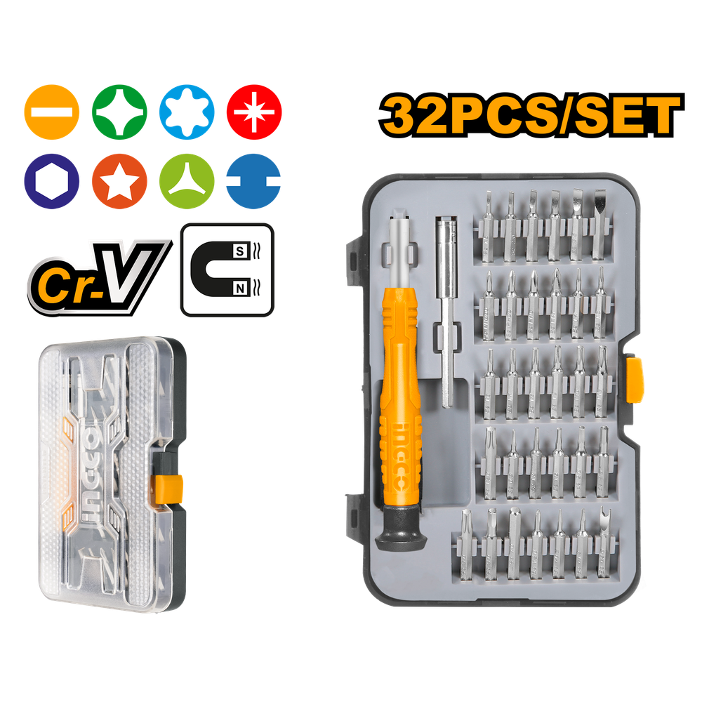 Набор бит с держателем 32 предмета