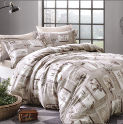 Постельное белье  TULIPS бежевый  TIVOLYO HOME Турция