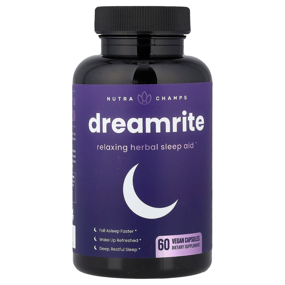 NutraChamps, Dreamrite, 60 веганских капсул