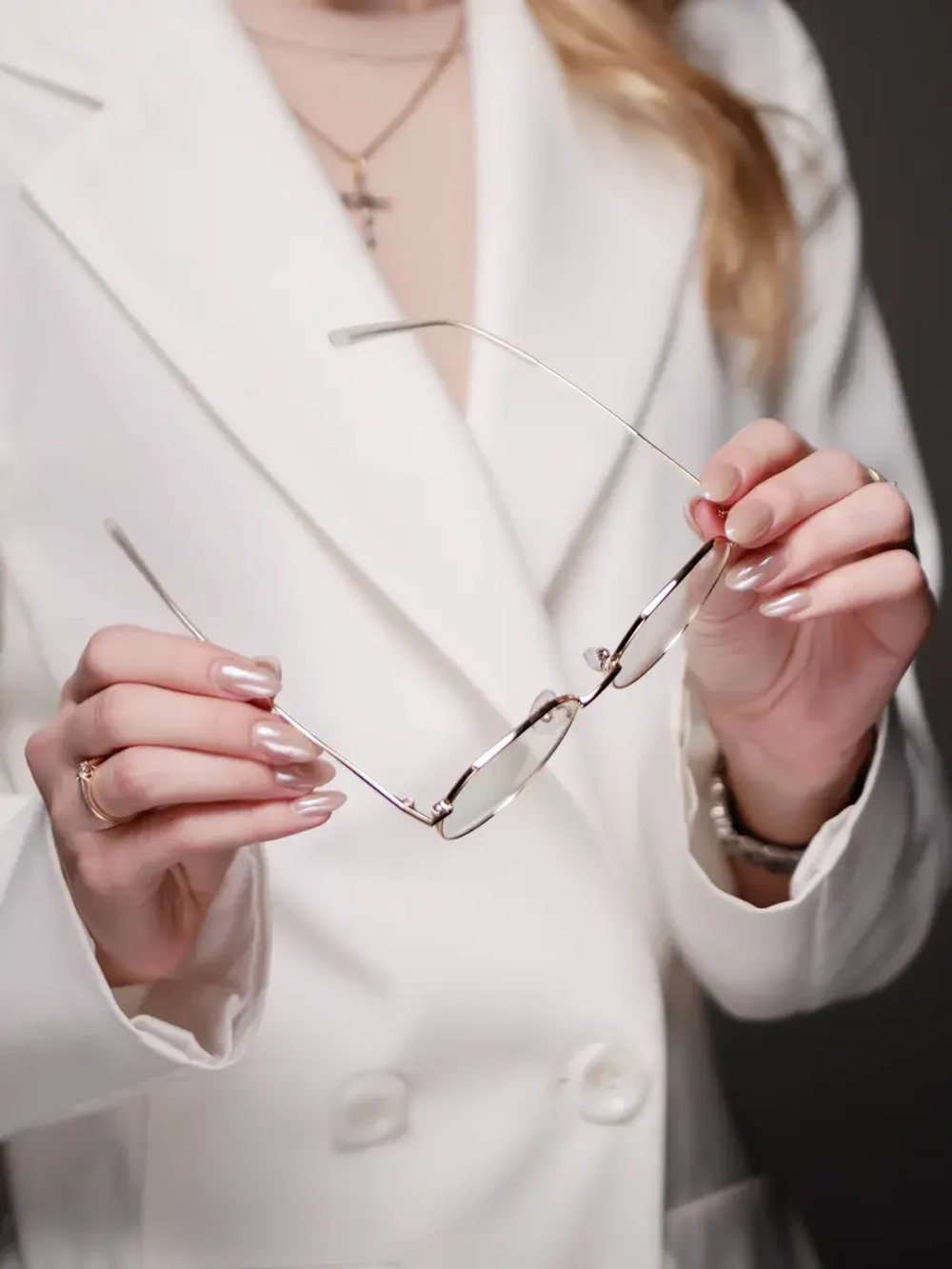 Очки для компьютера имиджевые защитные прозрачные нулевки