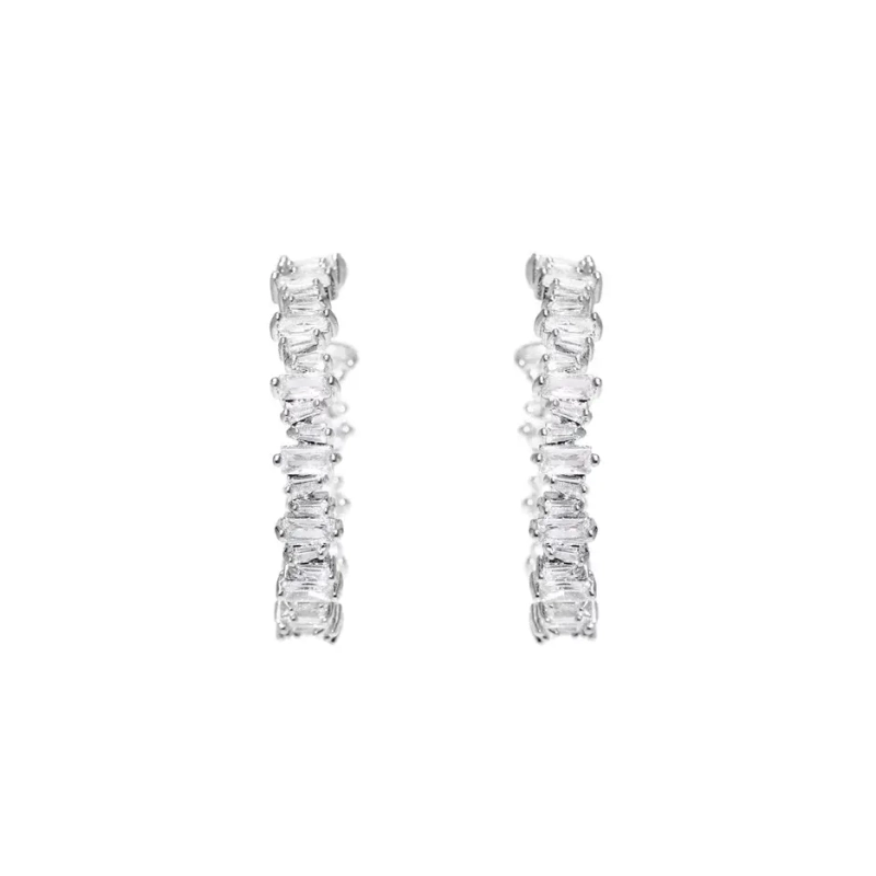 Серьги Сияющий Багет