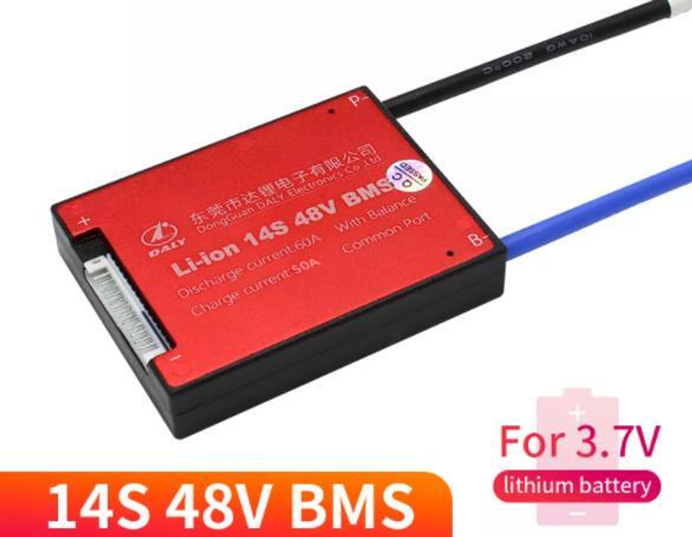 Плата контроля BMS Li-ion 14S 48V 60A