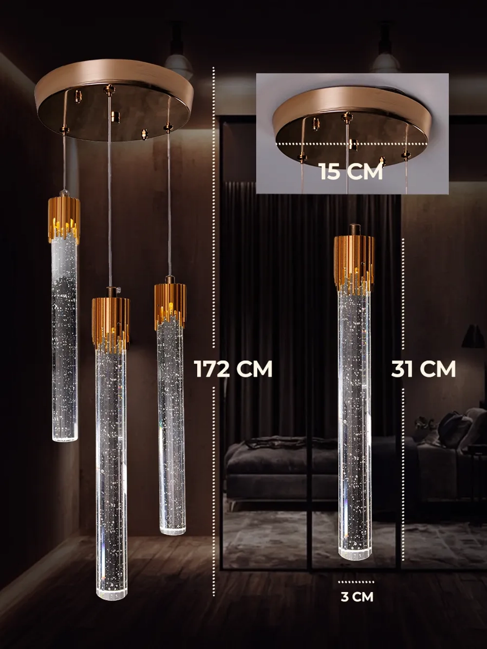 Светильник потолочный подвесной Wrobehouse CEL11