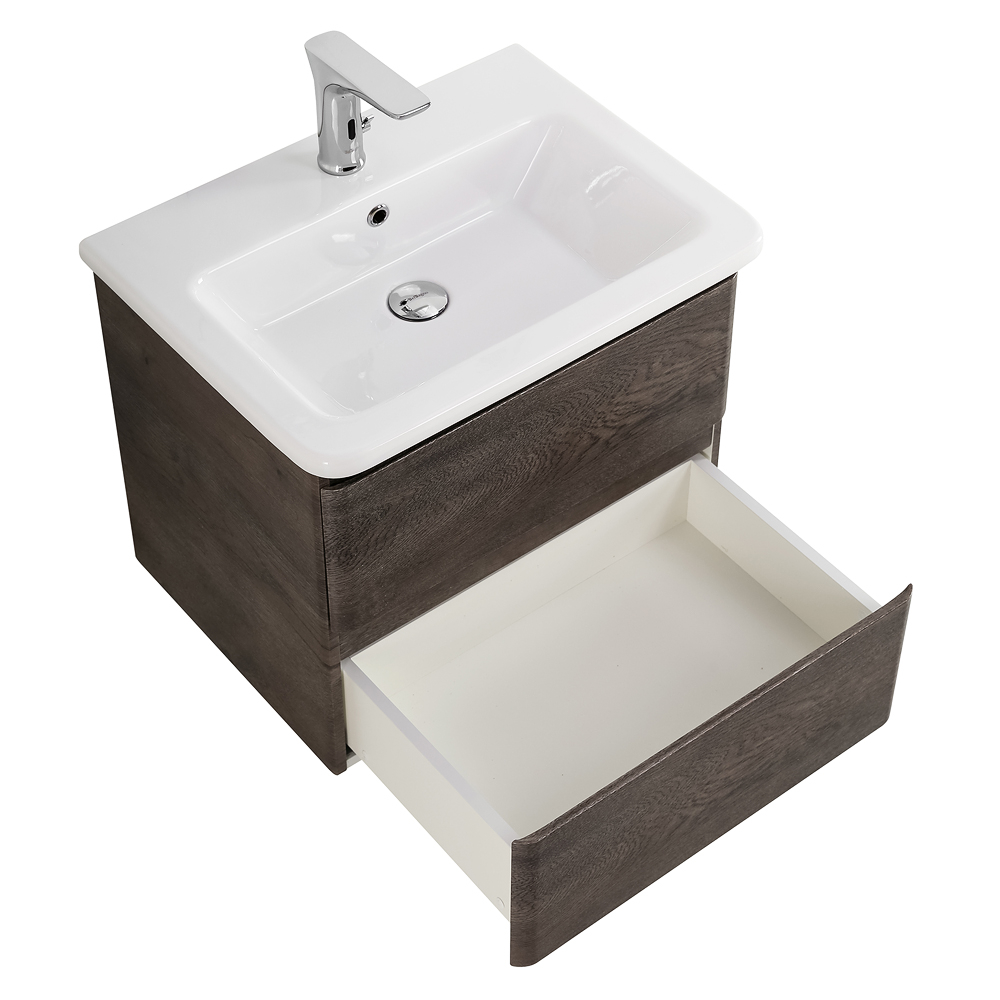 Тумба подвесная с керамической раковиной BelBagno ALBANO-CER-600-2C-SO-RNG