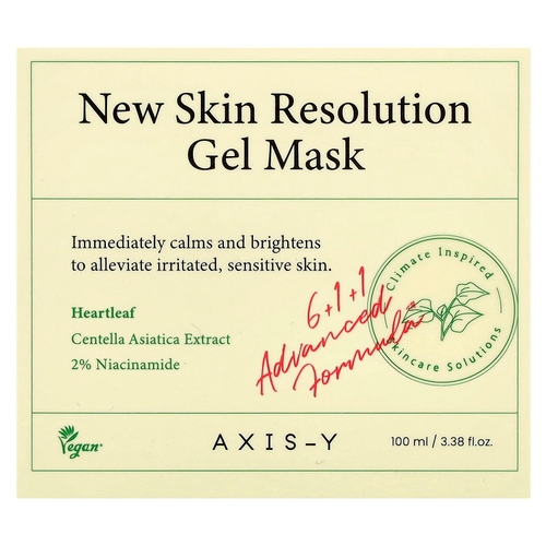Axis-Y, New Skin Resolution Gel Beauty Mask, 100 мл (3,38 жидк. Унции)