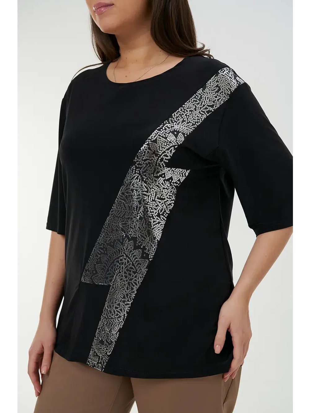 Блузка удлиненная нарядная