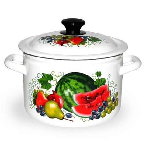 Кастрюля сталь, эмал, 9 л, с крыш, Керчь, Восточные дары, 41804-212/6-У2