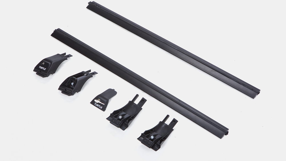 Багажник Turtle Tourmaline V1 на крышу для TOYOTA LC PRADO 2009- (На обычные рейлинги),черный, арт.35.TUR.05.09.V1.B