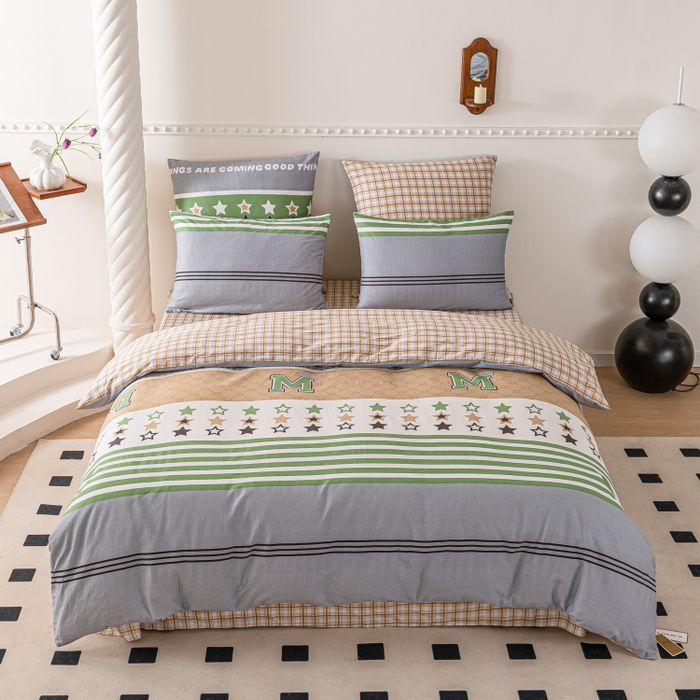 Комплект постельного белья Люкс-Сатин 100% хлопок «Звёздный праздник»