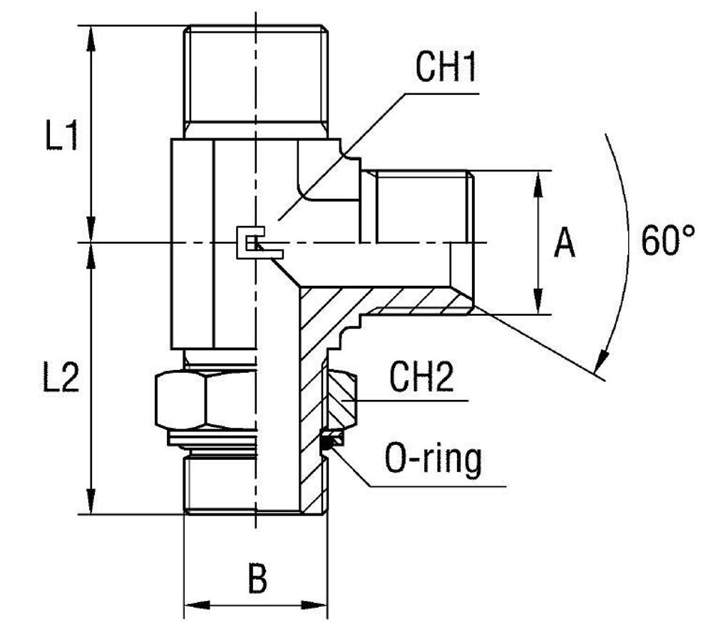 Штуцер FRGL М 22х1.5 М 22х1.5