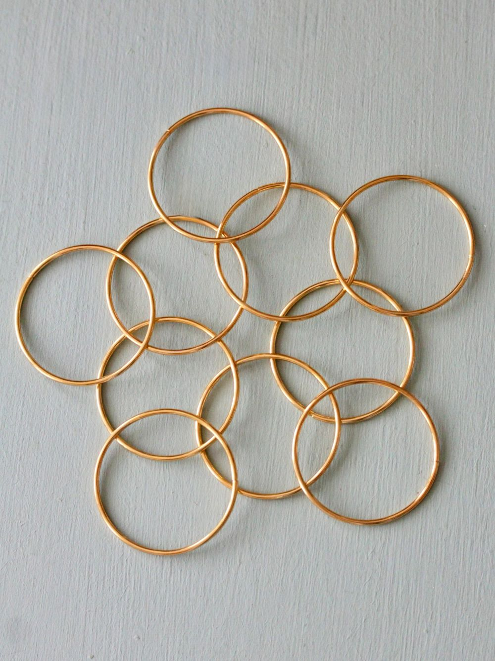 Набор колец металлических 7 см, 10 шт