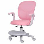 Кресло детское с подставкой для ног BRABIX "Toy MG-205", сетка/ткань TW, розовое, 533151