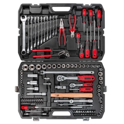 Набор инструментов 124пр. 1/4'', 1/2''(6гр.)(4-32мм) FORCEKRAFT FK-41241-5