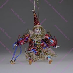 Ёлочная игрушка Сидячий клоун