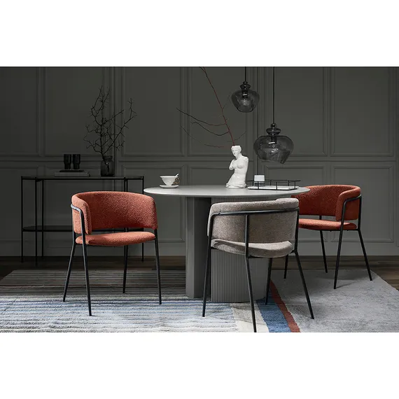 Стул Helning, букле, терракота