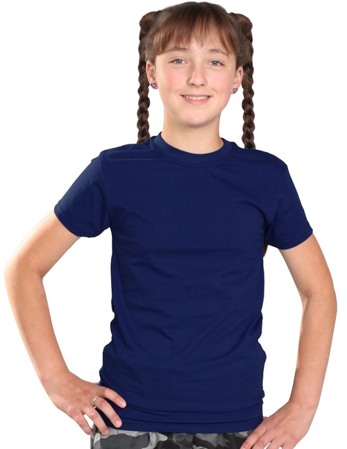 Футболка детская синяя