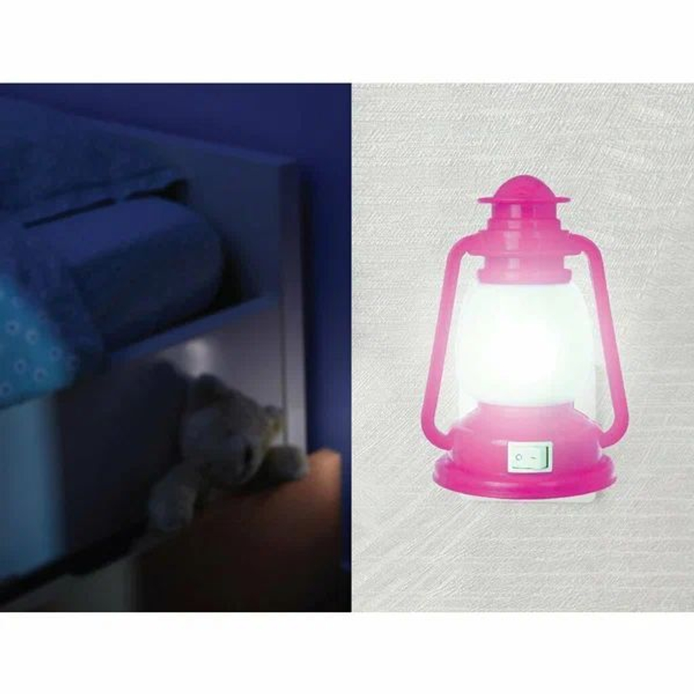 Ночник Camelion NL-170 Фонарик розовый LED в розетку 220V