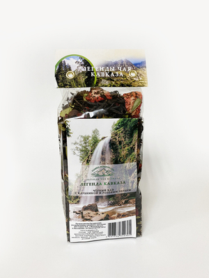 Черный чай с клубникой и розовым перцем "Легенды Кавказа"