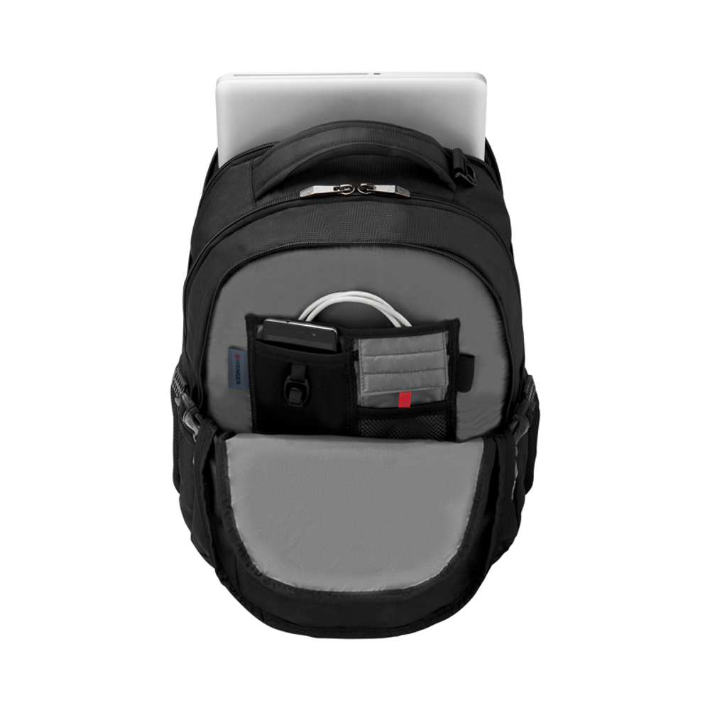 Рюкзак Wenger 16", черный,  37x26x45 см, 25 л