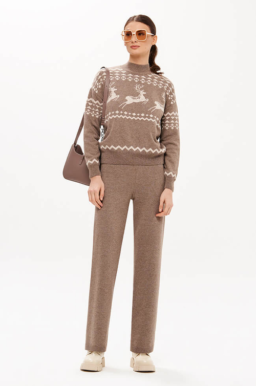 31213 Брюки женские (кофейный)