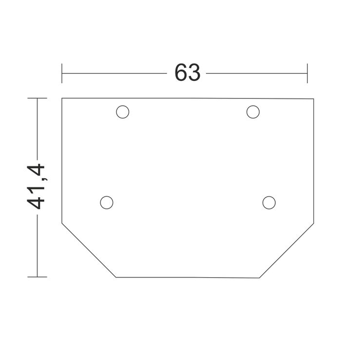 Заглушка для закладного основания АВД-4710-Z в натяжной потолок