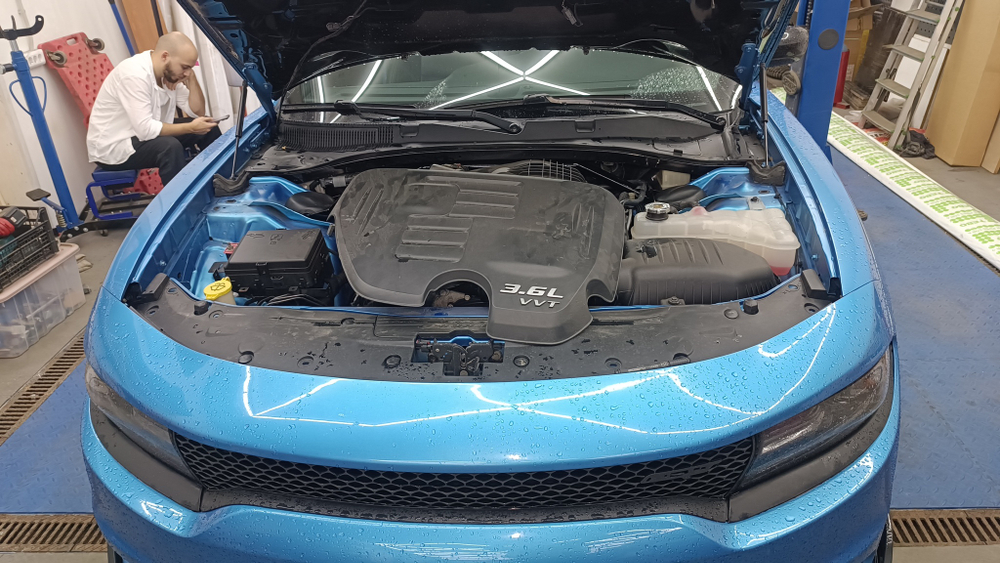 Распорка передних стоек (стаканов) Dodge Challenger 3 3.6л и Dodge Charger 7 (LD) 3.6л (ПОД ЗАКАЗ)