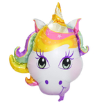 Шар Фольгированный Единорог волшебный голова (Ассорти)