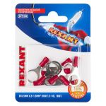 Наконечник кольцевой изолированный ø 10.5 мм 0.5-1.5мм² (НКи 1.5-10) красный, в упак. 10 шт. REXANT